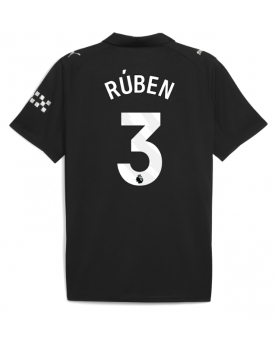 Manchester City Ruben Dias #3 Maglia Gara Trasferta Repliche 2025-26 Maniche Corte